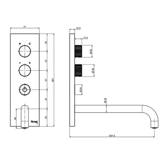Смеситель для раковины Fima carlo frattini Switch ON F5951VLX5 излив 210мм схема 13 Смеситель для раковины Fima carlo frattini Switch ON F5951VLX5 излив 210мм схема 13