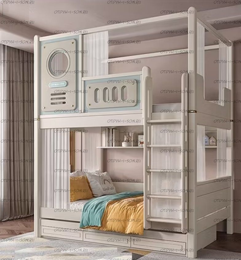 Кровать двухъярусная, Кровать-домик Sky Leo