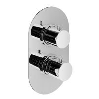 Смеситель термостат встраиваемый Plumberia Selection XOT5040 для душа 2 выхода со встраиваемой частью схема 3