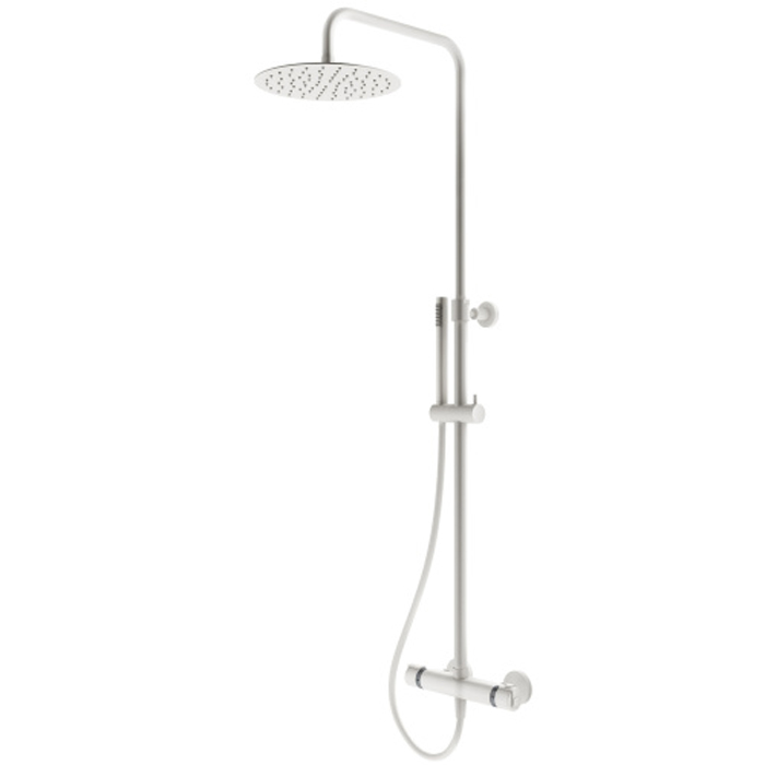 Изображение Душевая колонна телескопическая поворотная Plumberia Selection IXO XO6302 верхний душ 250 мм ручной душ 1 режим шланг 150 мм