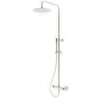 Душевая колонна телескопическая поворотная Plumberia Selection IXO XO6302 верхний душ 250 мм ручной душ 1 режим шланг 150 мм схема 1