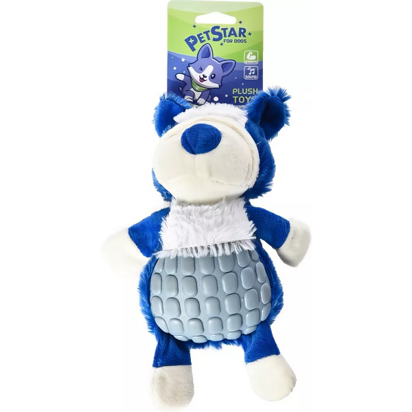 Игрушка для собак Pet Star Мишка плюшевый с пищалкой