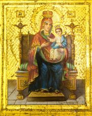 Испанская икона Божией Матери (рукописная)