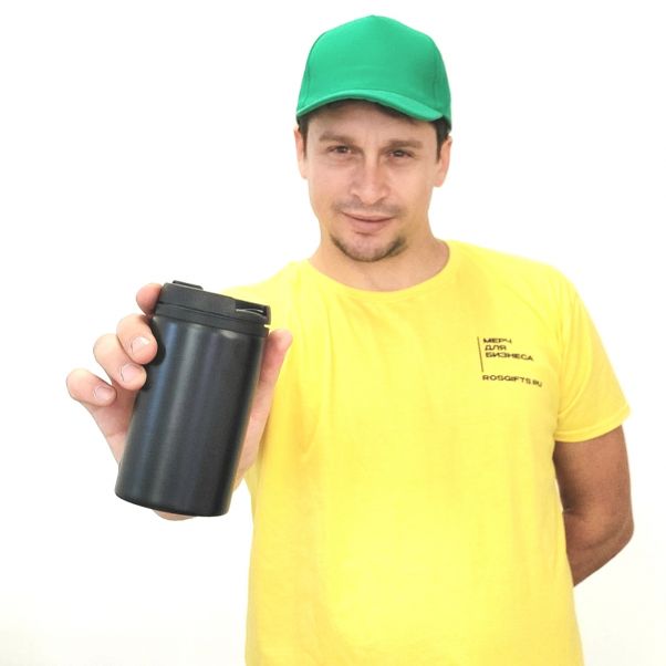 Термокружка Can черная