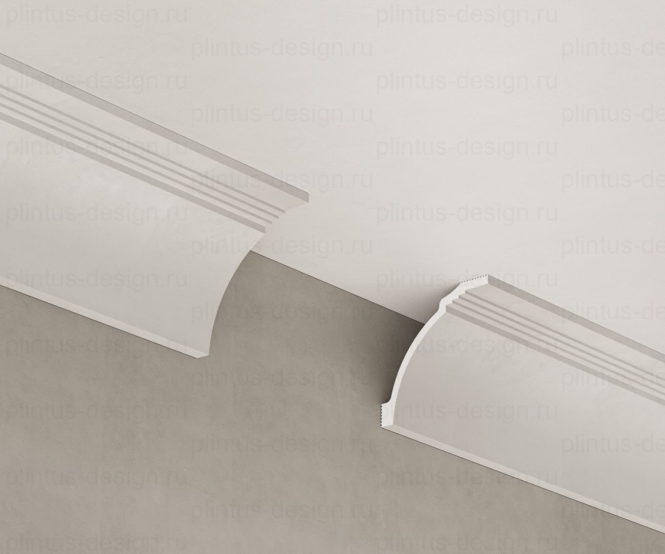 KX064 Карниз экополимер, 84х80, 2000 мм