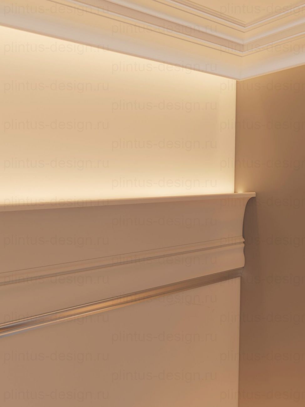 KX003 Карниз экополимер, 120х45, 2000 мм