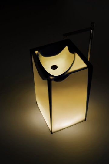 Напольная раковина Antonio Lupi Lavabi ASTRO 50х45 см с подсветкой и без схема 8