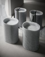 Раковина напольная из камня Antonio Lupi Lavabi NEBULA63 63х45 см схема 5