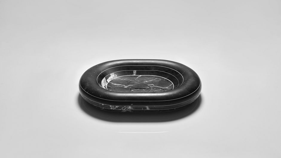 Раковина овальная накладная из камня Antonio Lupi Lavabi RIGATI60 60х45 см