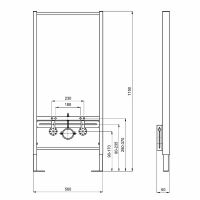 Инсталляция Aquatek Standart INSB-0000001 для биде схема 3