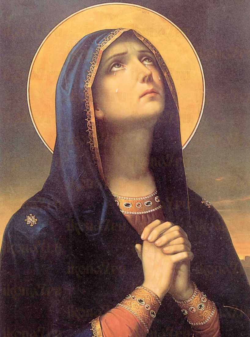 Икона Скорбящая (рукописная)