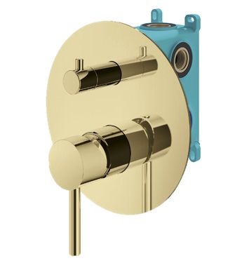 Комплект встраиваемого смесителя Plumberia Selection IXO KIT1901 для душа с внутренней частью INT9036 на 2-3 выхода схема 8