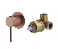 Комплект встраиваемого смесителя Plumberia Selection IXO KITXO1135 для душа 1 выход накладка d.70 мм внутренняя часть INT1135 в комплекте схема 7