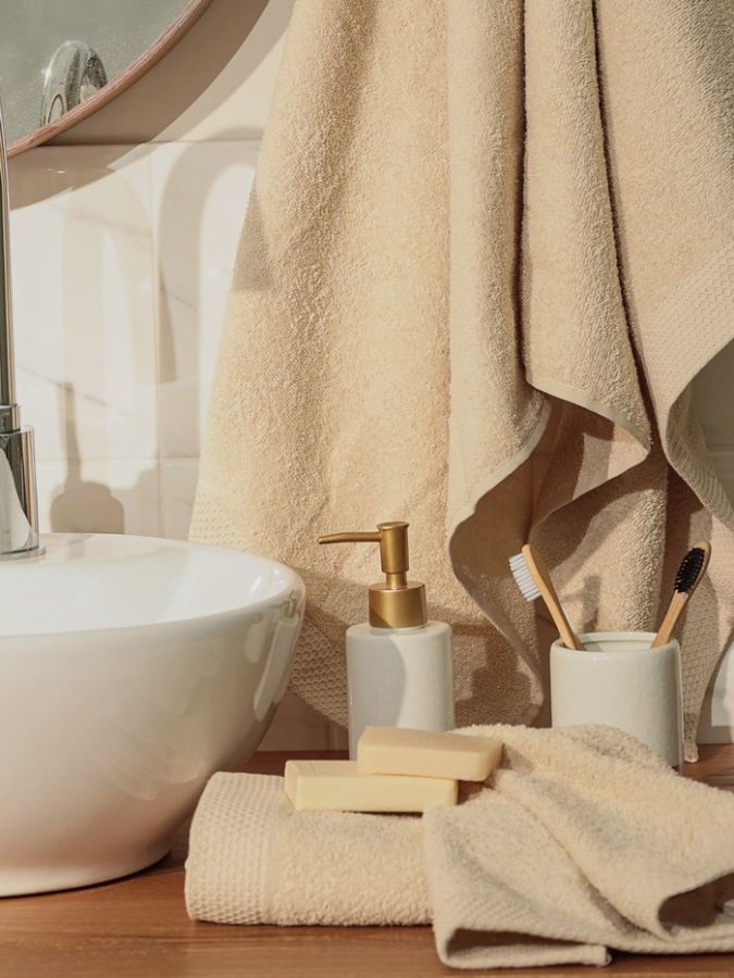 Полотенце махровое LoveLife Natural beige, 30×50 см, 100% хлопок
