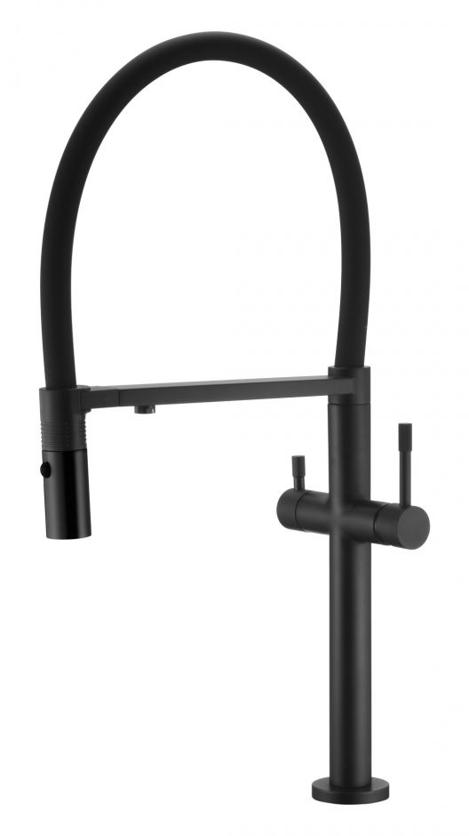 Однорычажный смеситель на горизонтальную поверхность для кухонной мойки Boheme Uno 115