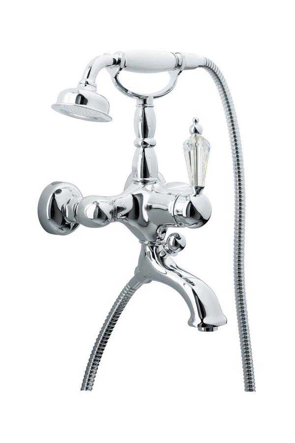 Однорычажный настенный смеситель для ванны Boheme Brilante Ripresa 343