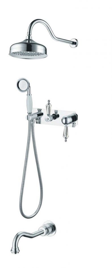 Однорычажный встраиваемый смеситель для ванны Boheme Brilante Ripresa 348