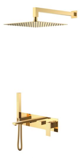 Однорычажный встраиваемый смеситель для душа Boheme Qubic 474 схема 4