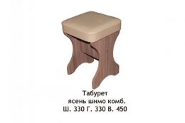 Табурет Ясень шимо темный Комплект 2 шт
