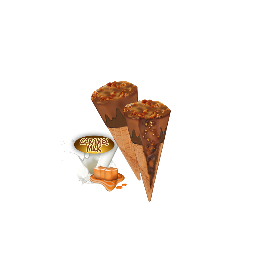 Рожок с карамельным кремом 25 г, Conosnack caramello, Messori, 25 g