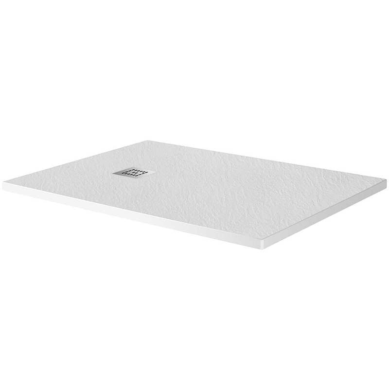 Душевой поддон из искусственного камня BelBagno Uno 100x80 TRAY-MR-UNO-AH-100/80-35-W Белый схема 2