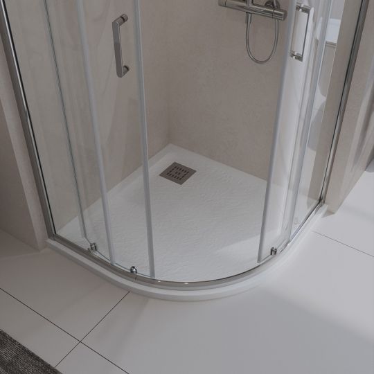 Душевой поддон из искусственного камня BelBagno Uno 80x80 TRAY-MR-UNO-R-80-550-35-W Белый ФОТО