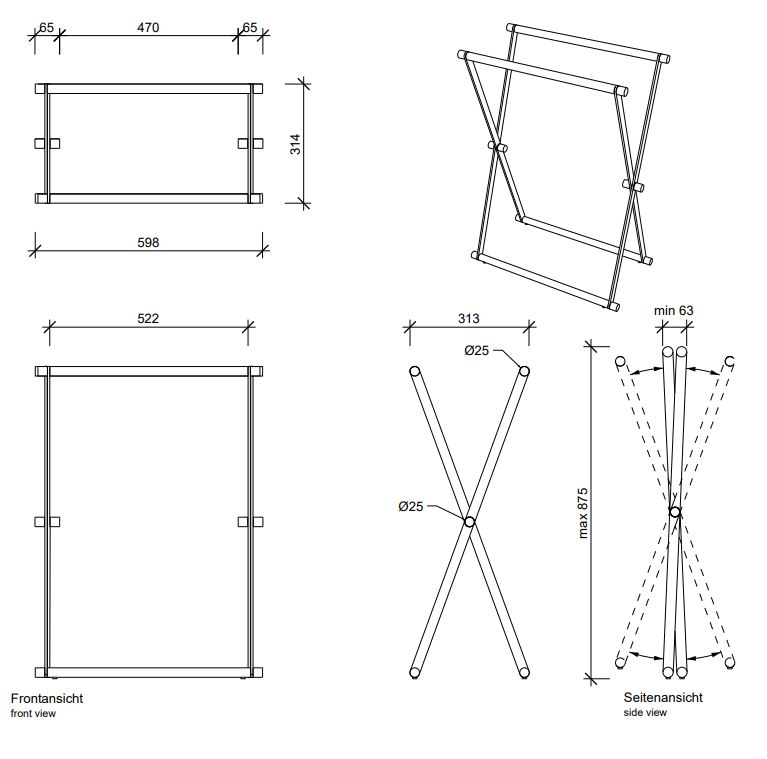 Держатель полотенец Decor Walther для ванной Cross 05071 цвет хром ФОТО