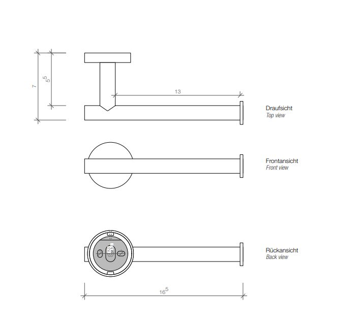 Держатель для туалетной бумаги Decor Walther Basic 05300 ФОТО