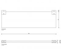 Полка Decor Walther Corner 05609 40x12 схема 4