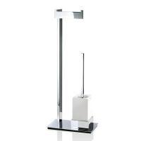 Стойка с ёршиком и бумагодержателем Decor Walther Brick для туалетной комнаты 05913 схема 1