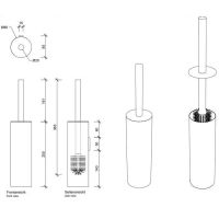 Ершик для унитаза Decor Walther Bar 08569 схема 2