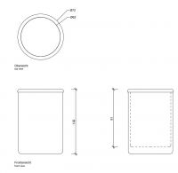 Стакан для зубных щёток Decor Walther Crack 09331 схема 2