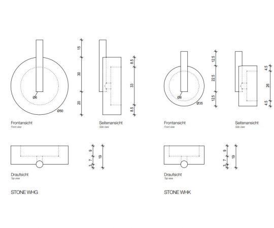Крючок-вешалка для ванной Decor Walther Stone 09727 схема 2