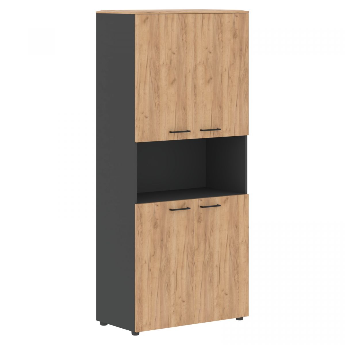 Шкаф с 2-мя комплектами глухих малых дверей и топом JHC 85.4 856х452х1949