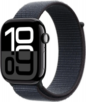 Умные часы Apple Watch Series 10 46mm Jet Black Aluminum Case with Ink Sport Loop (MWWR3LW/A)
