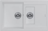 Мойка кухонная Kuchenstern PLAT 60-2 a-Granit 20720 78х50 см схема 1