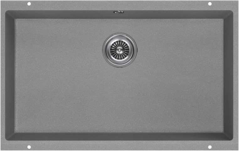 Мойка кухонная Kuchenstern UNDER 80 Ku-Granit 10310 73х46 см ФОТО
