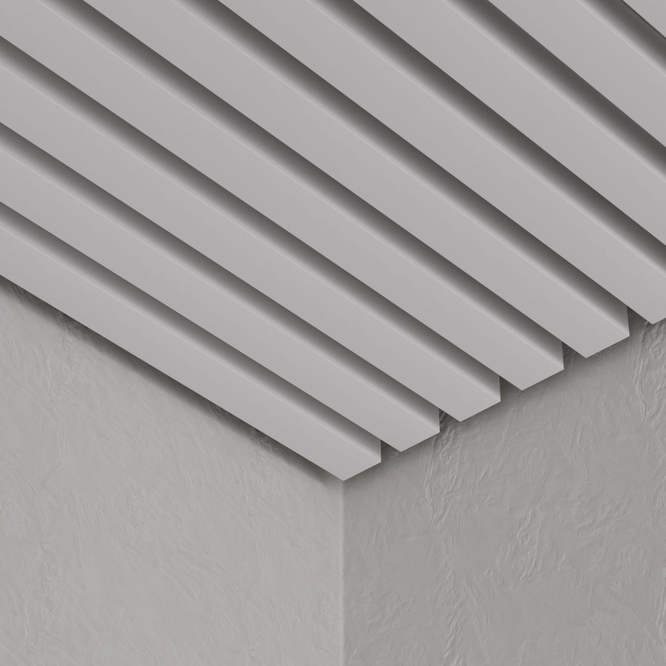 Кубообразный реечный потолок Кубота 50/50 белый матовый