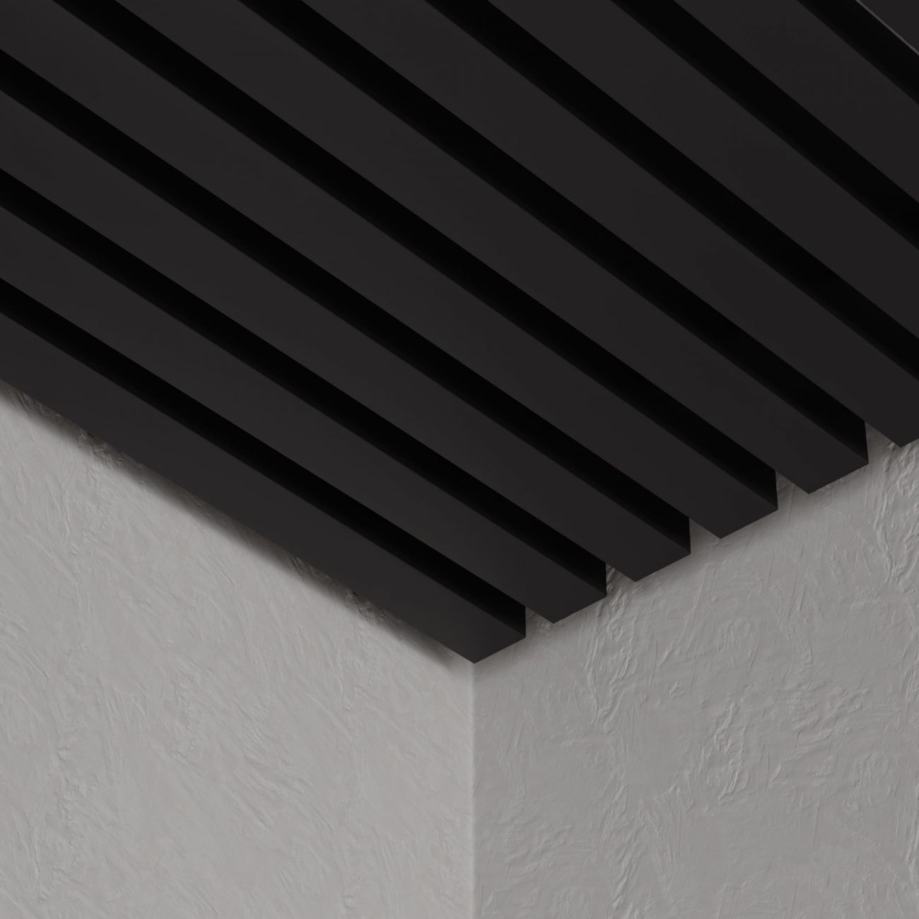 Кубообразный реечный потолок Кубота 65/50 черный