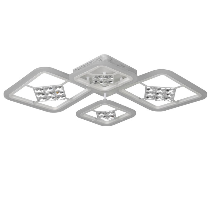 Люстра с ПДУ 1548/4WT LED 96Вт 3000-6000К диммер белый 71х10 см BayerLux