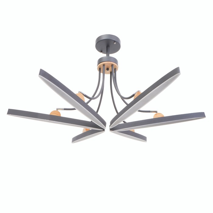 Люстра с ПДУ 1692/6 LED 168Вт 3000-6000К диммер серый 118х118х45 см BayerLux