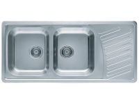 Мойка для кухни Alveus ELEGANT 70 SAT-90 в комплекте с сифоном 111х51 см схема 1