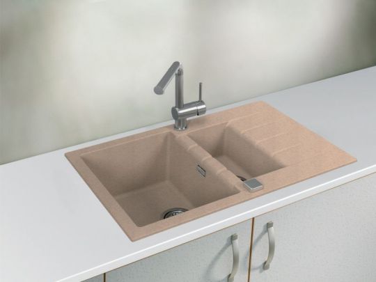 Мойка для кухни Alveus GRANITAL CADIT 70 в компл с сифоном 79х50 см схема 8