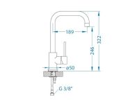Смеситель для кухни Alveus OZ MONARCH new 113485 схема 23