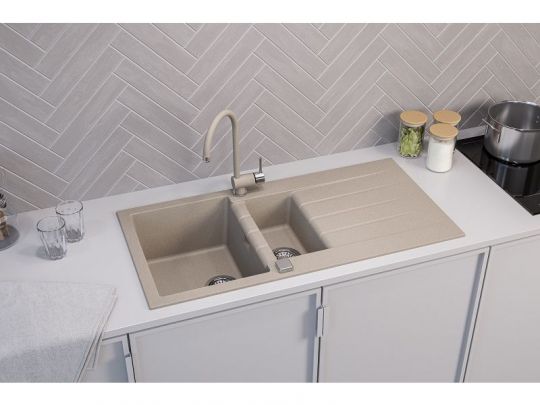 Мойка для кухни Alveus GRANITAL CADIT 80 в комплекте с сифоном 100х50 см схема 7