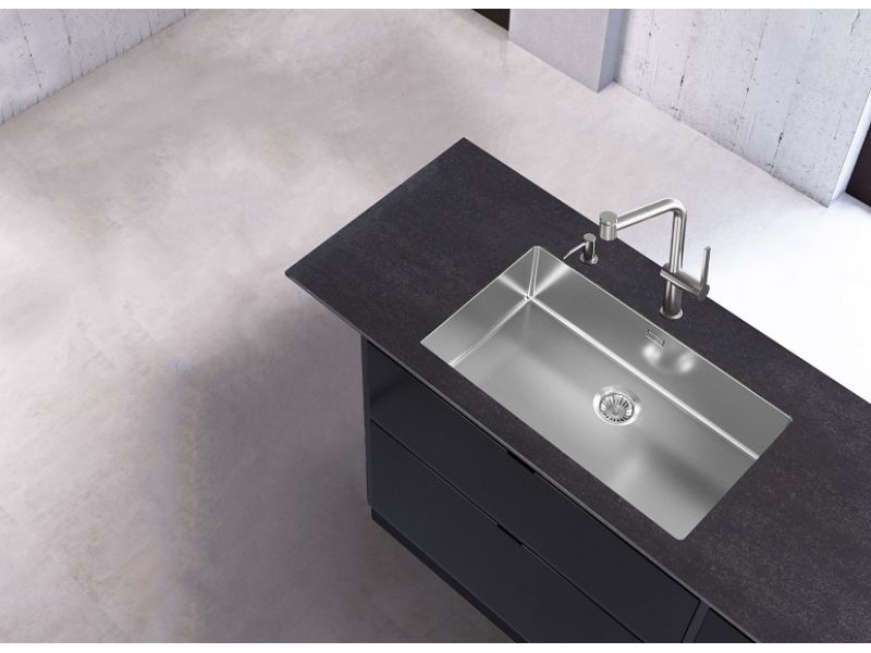 Мойка для кухни Alveus NOX 60 BRS с интегрированным сифоном 74х44х20 см ФОТО
