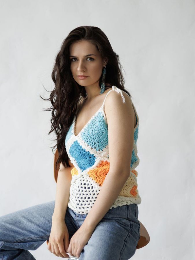 Топ вязаный кроше