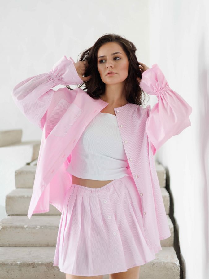 Юбка-шорты в полоску