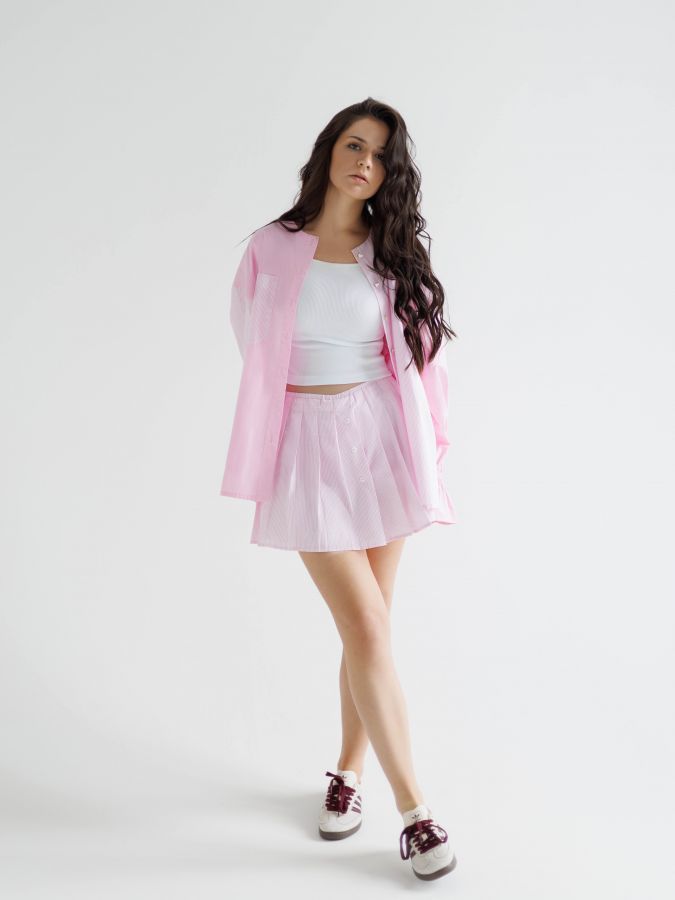 Юбка-шорты в полоску