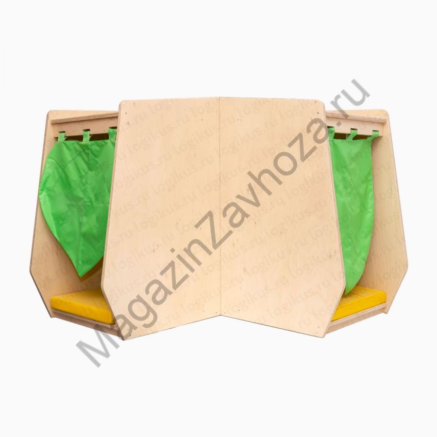 Панель для зонирования пространства "Листок", угловой